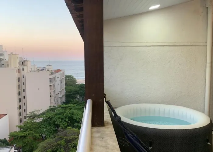 Apartamento 1 Quarto Com Varanda Com Vista Para O Mar Rio de Janeiro
